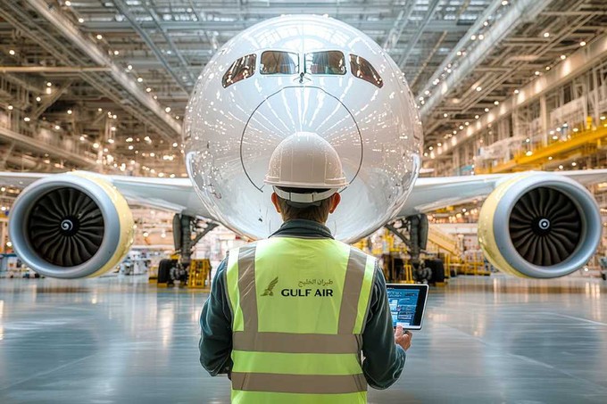 Boeing 787 von Gulf Air: Die Airline betreibt aktuell zehn Dreamliner.