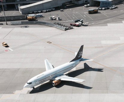 Flugzeug von Jet Time: Keine Ferienflüge mehr.