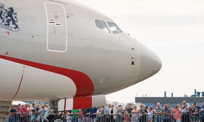 The new Dutch government Boeing BBJ: A very popular subject at Fokker Techniek.