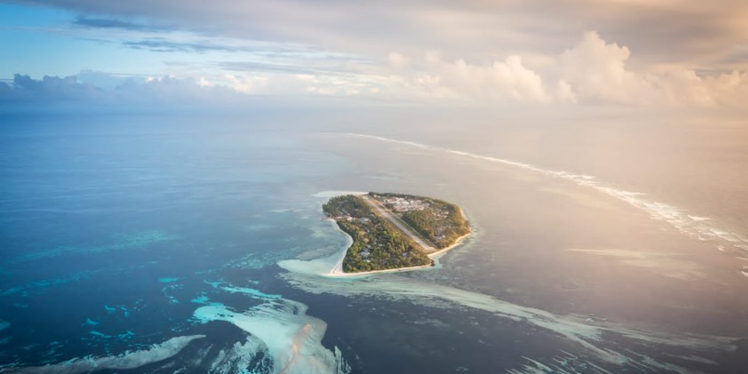 Anflug ins Paradies