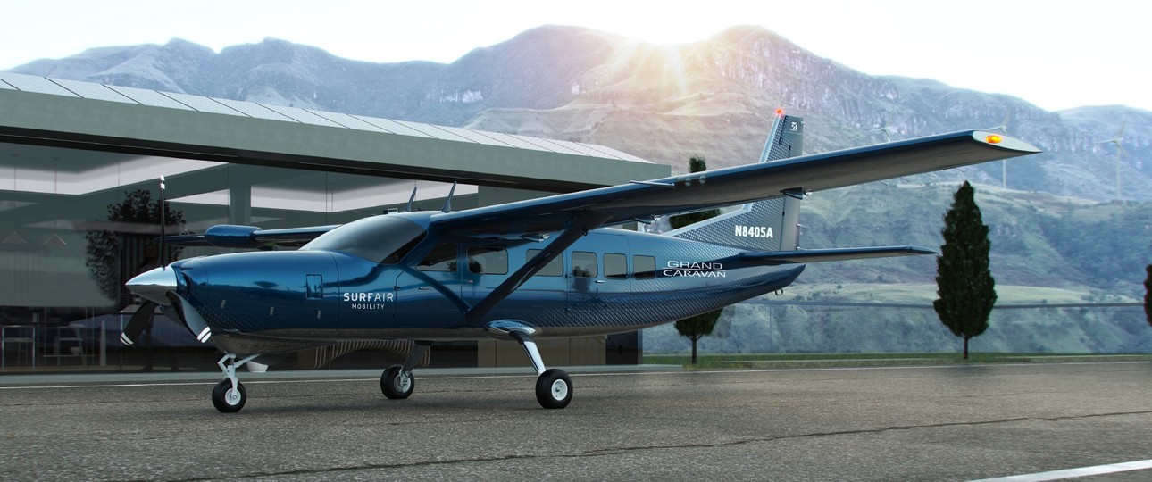 Eine Grand Caravan EX in Surf-Air-Livery: Ein Tochterunternehmen der Aiurline hat bis zu 150 Modelle bestellt.