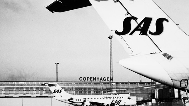 1965 führte SAS als erste Airline ein elektronisches Reservationssystem ein. Hier eine DC-9-21 in den Siebzigerjahren.