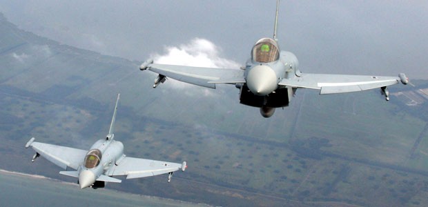 Eurofighter: Die deutschen Kampfjets wurden zur Kontrolle losgeschickt.