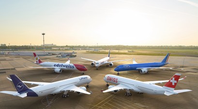 Fünf Mal Airbus A350, fünf verschiedene Airlines: Welche Fluglinie von Lufthansa Group bekommt die neuen Jets? - Das Bild enthält übrigens einen Fehler - finden Sie ihn? ;-)