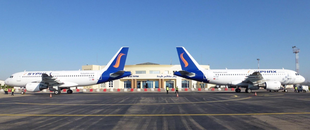Die Flotte von Syphax Airlines: Ärger wegen Handling-Vertrag.