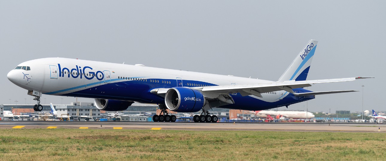 Boeing 777 von Indigo: Die Airline plant mehr.