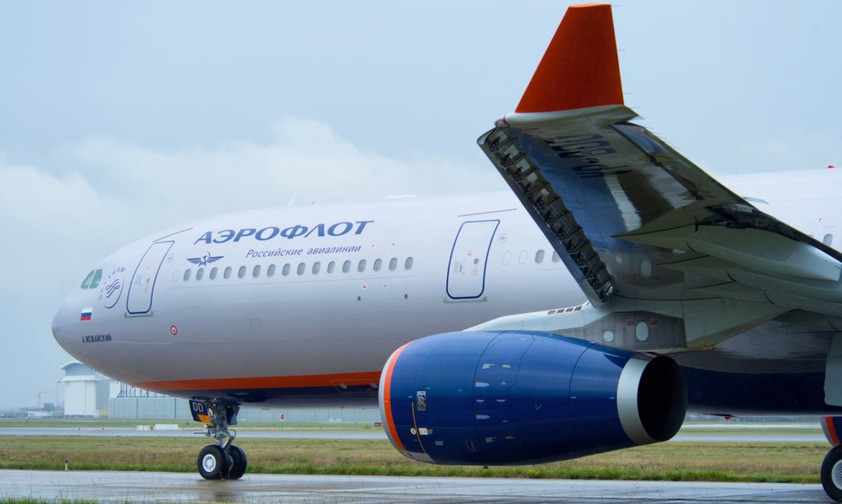Jet von Aeroflot: Angeblich schon Internet-Abkommen geschlossen.