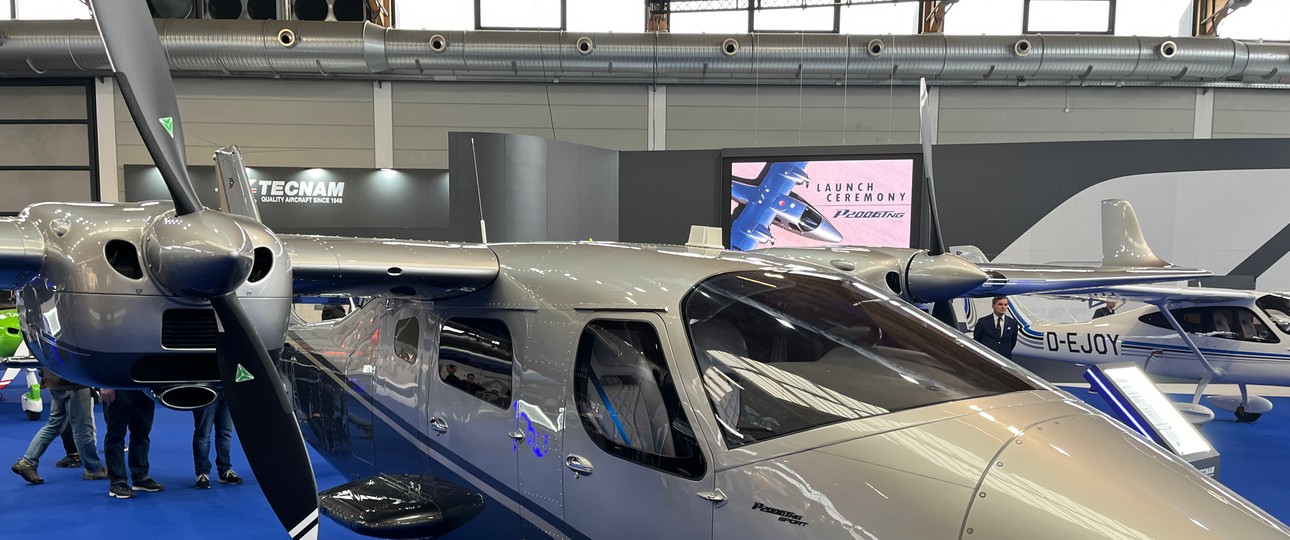 Eine  P2006 T NG: Tecnam hat das neueste Modell mit einem neuen Motor ausgestattet.