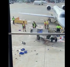 Cateringfahrzeug macht sich selbstständig