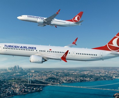 Boeing 737 Max 8 im Hintergrund, Max 10 im Vordergrund: In der Bestellung ist es anders herum.