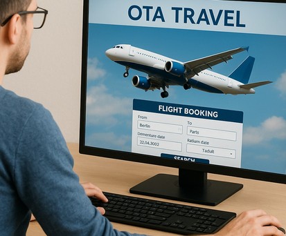 Flugbuchung bei einem Online-Reisebüro: Die Branchengrößen geloben Besserung.