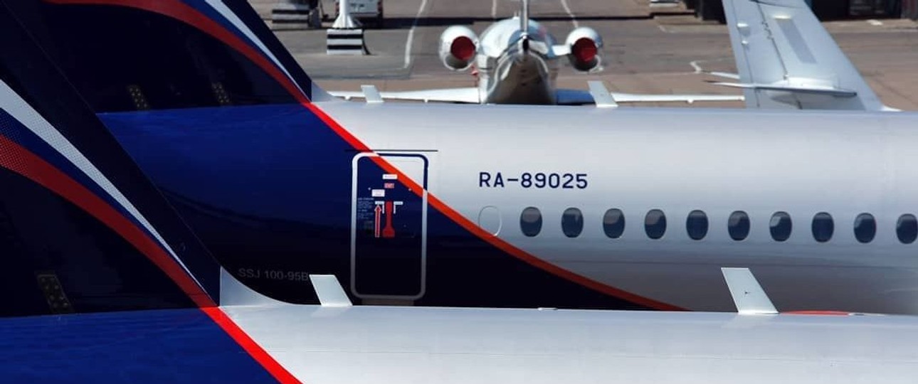 Zwei Flugzeuge von Aeroflot: Russische Fluglinien lassen sanktionsbedingt viele Flugzeuzeuge am Boden.