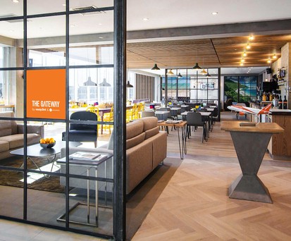 Easyjet-Lounge in Gatwick: Früher undenkbar.