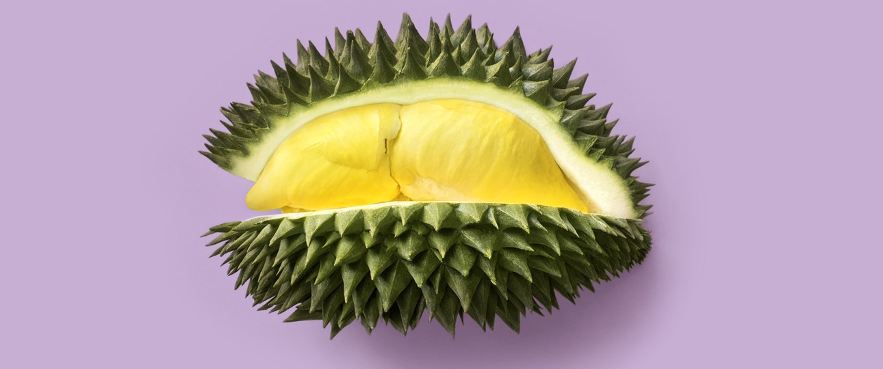 Durian: Schmeckt wie der Himmel, stinkt wie die Hölle.