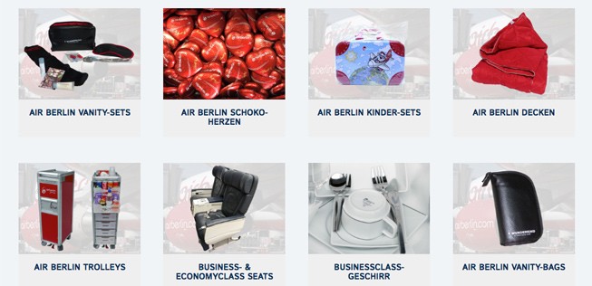 Das sollen die Highlights der Air-Berlin-Auktion sein.