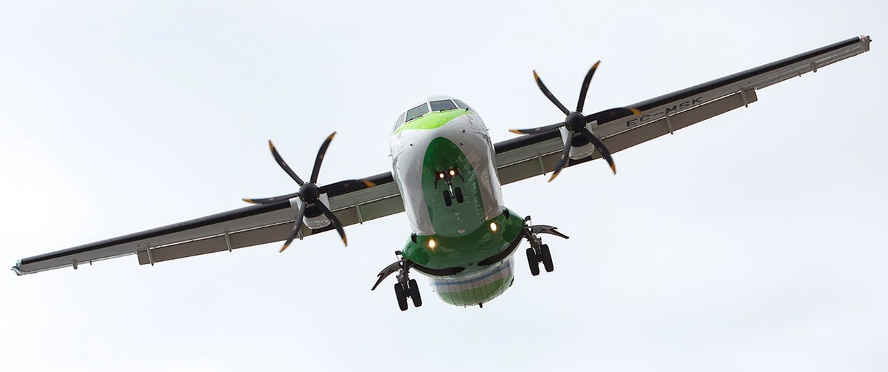 ATR 72 von Binter: Steuerte die falsche Piste an.