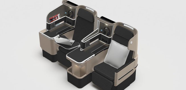 Business Class des Dreamliners von Qantas.