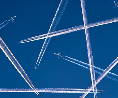 Flugzeuge am Himmel: Die Spitzenviertelstunde war 2024 am 6. September.