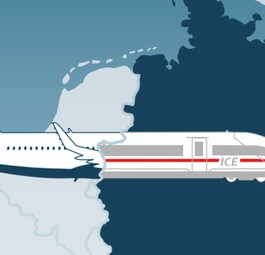 Aus Flug wird Zug: BDL und DB sehen Millionen-Potenzial.