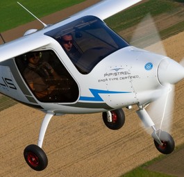 Rein elektrisch: Der Flieger von Pipistrel fliegt emissionsfrei.