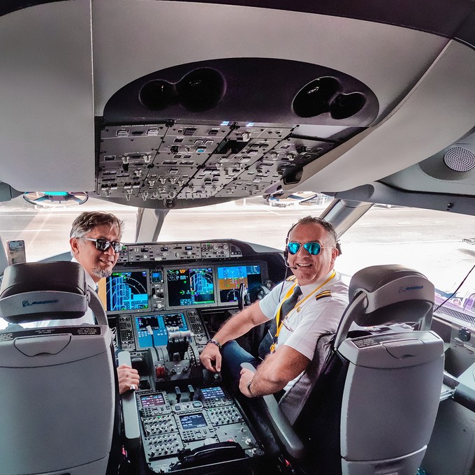 Ein Blick ins Cockpit