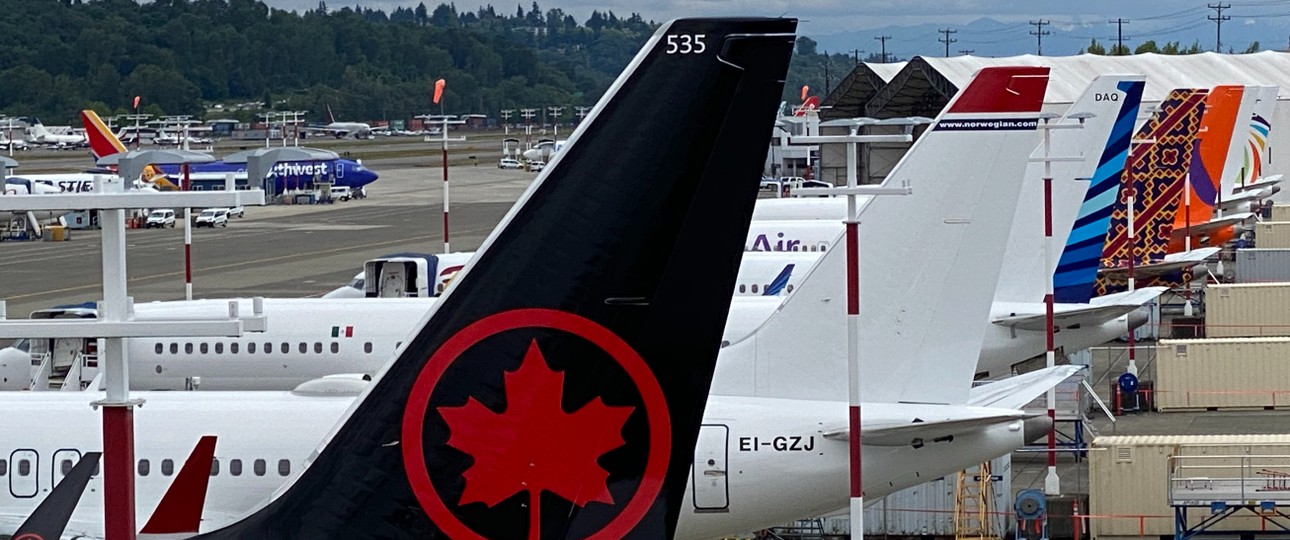 Boeings Auslieferungscenter in Seattle (hier im Juni 2022): Noch genug Jets da.