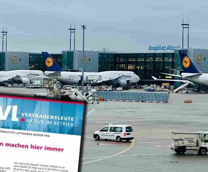 Flughafen Frankfurt und Verdi-Schreiben: Widerstand gegen die AfD.
