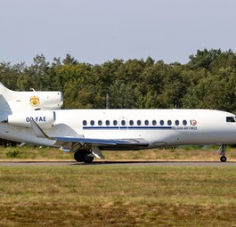 Falcon 7X der belgischen Luftwaffe: Ein Het sorgte jetzt für Probleme.