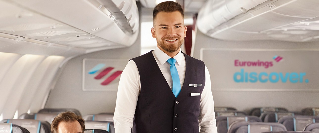 Flugbegleiter von Eurowings Discover: Unterwegs in Europa.