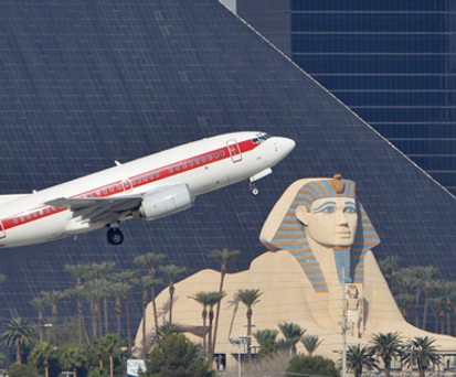 Boeing 737 von Janet Airlines: Ab Las Vegas an geheime Orte unterwegs.