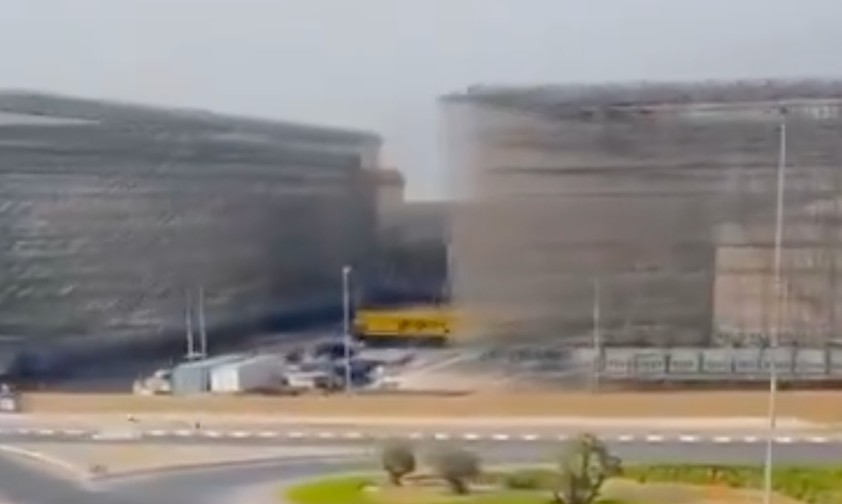 Käfige um die Tanks: Dubai schützt das Kerosin.