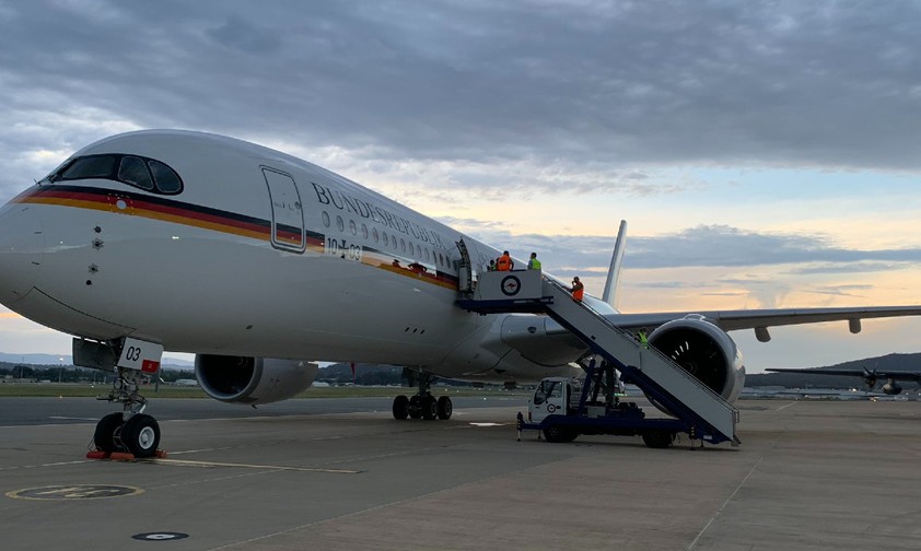 Der erste Airbus A350-900 der Flugbereitschaft: Der Jet...