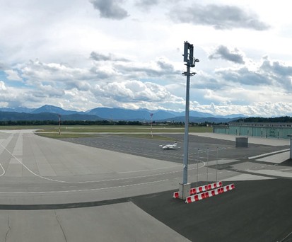 Flughafen Klagenfurt: Ziemlich wenig los.