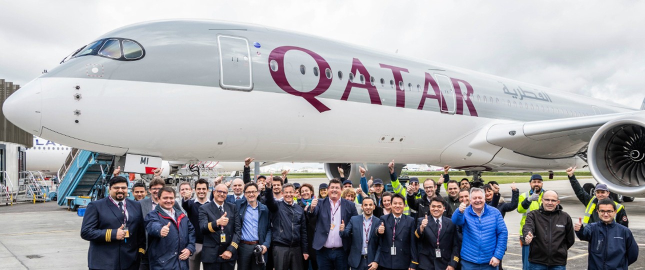 Das 250. Flugzeug: Am 20. März 2019 erreichte Qatar Airways die magische Marke.