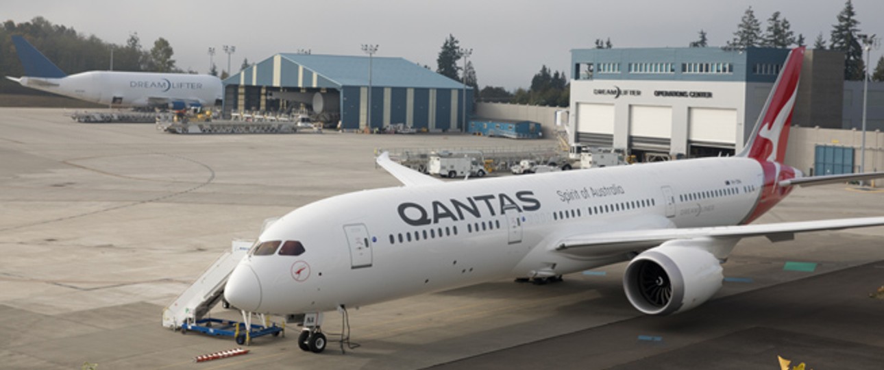 Qantas neuer Dreamliner: Hier zu sehen bei Boeing in Seattle.