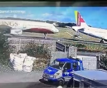 Video des Unfalls: Ziemlich knapp.