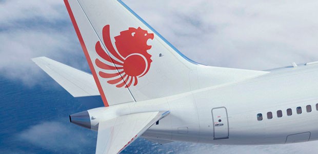 Heckflosse von Lion Air: Erstmals Airbus in der Flotte.