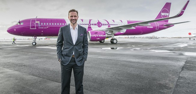 Wow-Air-Chef Skúli Mogensen: Der Manager will sich im Sommer entscheiden.