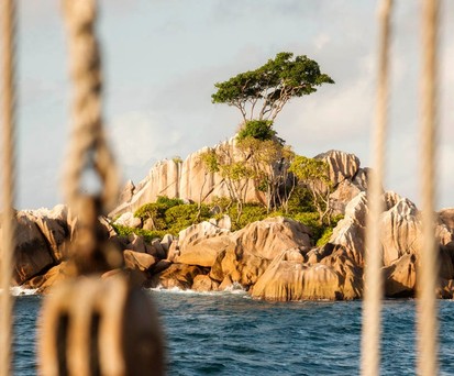 Ave Maria Felsen auf den Seychellen