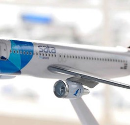 Modell eines Airbus A320 von Sata: Es gibt heftige Kritik an der Airline.