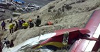 Wrack der Dornier Do228: Der Flieger krachte in eine Bergwand.