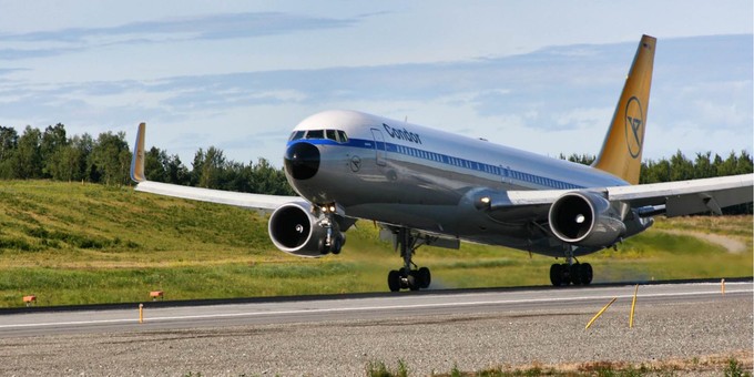 Die Boeing 767 D-ABUM in Retro-Bemalung von Condor: War besonders beliebt.