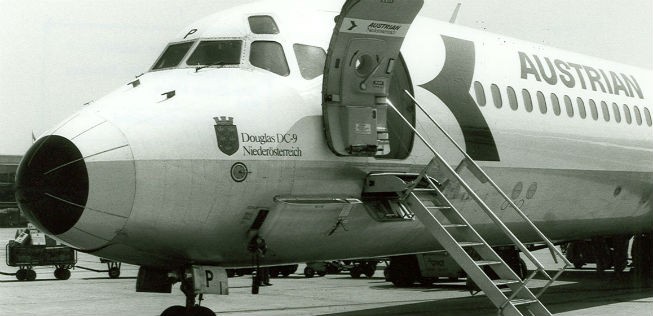 Neuer Jet: Austrian Airlines schaffte in den 70er-Jahren acht DC-9 an.