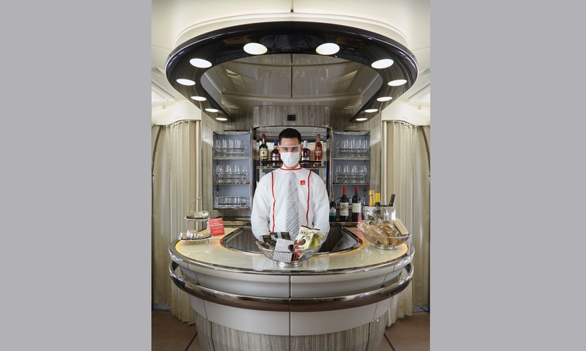 Lounge in Pandemie-Zeiten: Drinks und Snacks gibt es zum Mitnehmen.