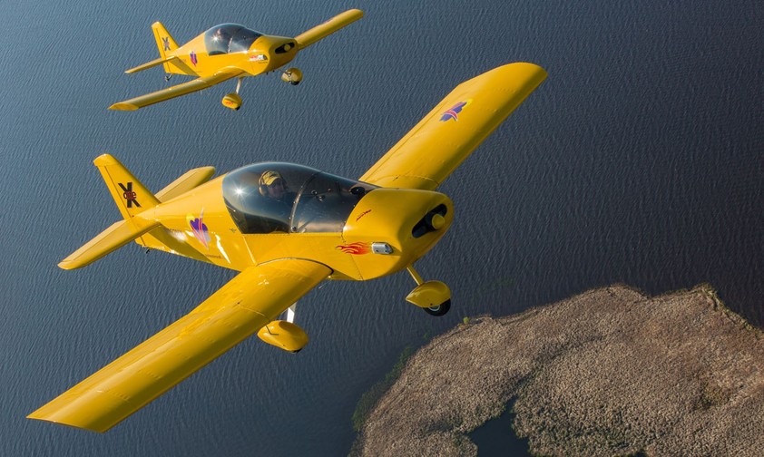 Sonex Onex im Formationsflug: Der Hersteller ist insolvent.