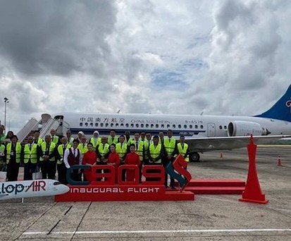 Erster Flug vom Gallop Air: Durchgeführt wurde der Flug von einer C909 von China Southern Airlines.