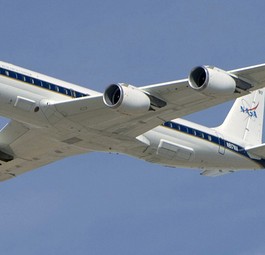 Die Douglas DC-8 der Nasa: Das fliegende Labor hat ausgedient.