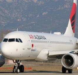 Airbus A320 von Air Albania: Hebt nicht mehr ab.