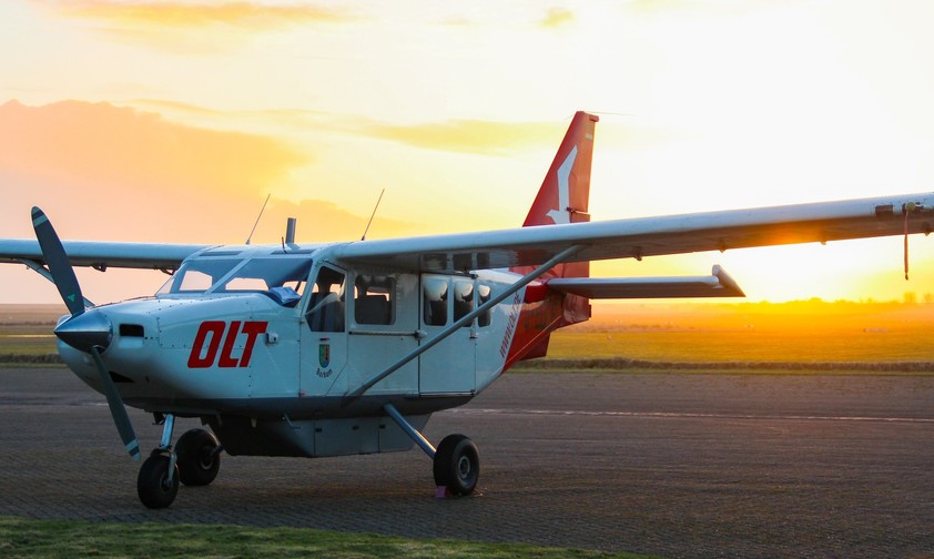GA8 Airvan von OFD: Das Flugzeug ist aktuell nicht flugfähig.
