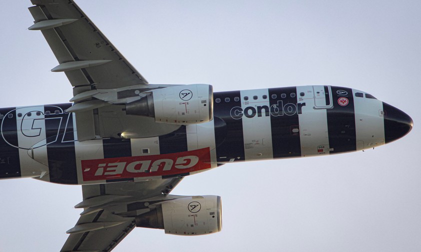 Airbus A320 D_ASGE von Condor: Durfte nicht mehr in Frankfurt landen.